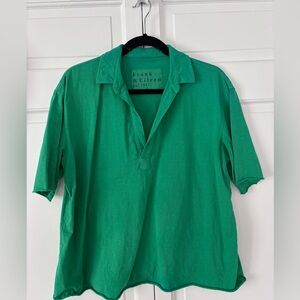Frank & Eileen Patty Emerald Green Short-Sleeve Polo